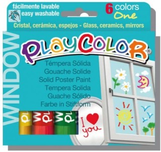 estuche window one 6 colores surtidos playcolor 02001