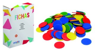 caja fichas de varios colores - a partir de 6 anos dohe 1009