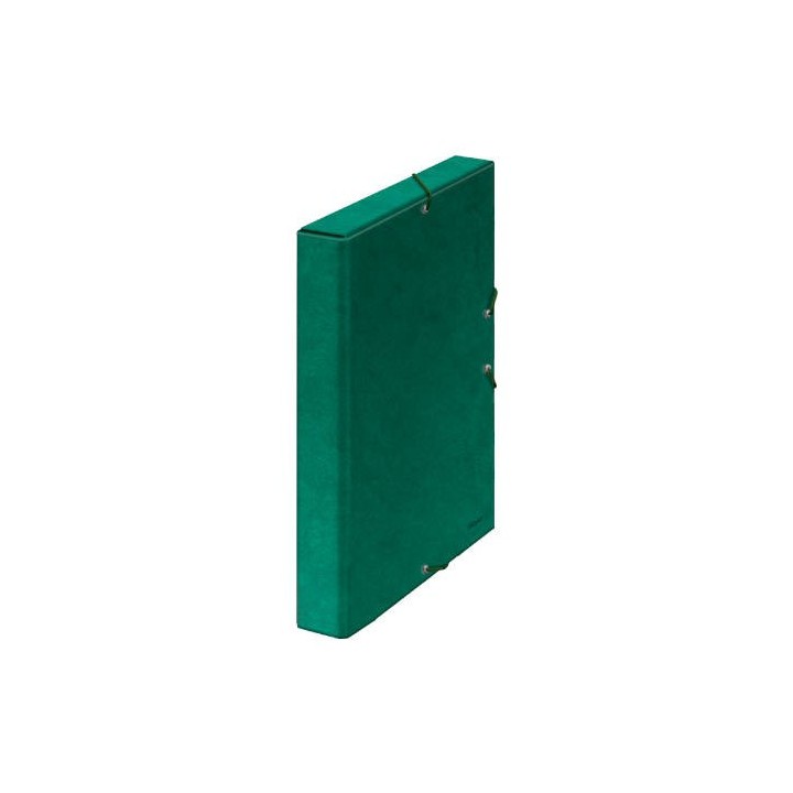cajas de proyectos carton forrado lomo de 3 cm verde 245x350x30 dohe 09722