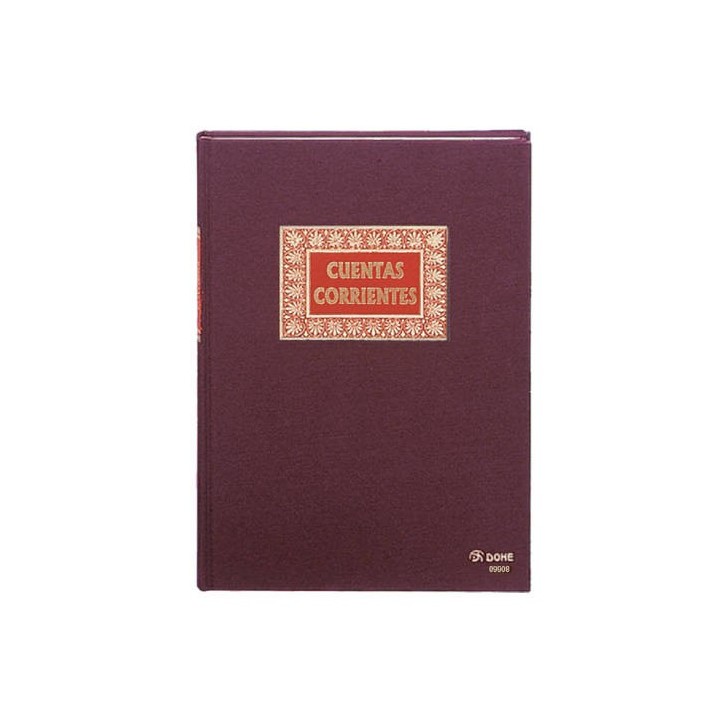 libro de contabilidad cuentas corrientes folio natural 100 hojas numeradas dohe 09908