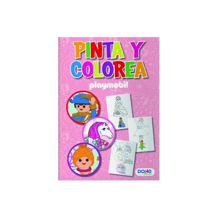 libros de colorear a4 - playmobil - modelo princess dohe 51736