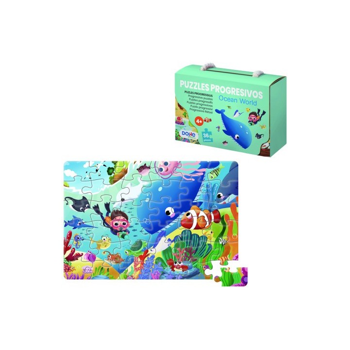 puzzle de 36 piezas - a partir de 4-6 anos - ocean world dohe 65011