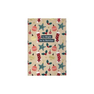 pack 6 tarjetas de felicitacion navidad - tamano 11,5 x 17 cm - modelo jolly dohe 70038