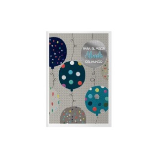 pack 6 tarjetas de felicitacion abuelos - tamano 11,5 x 17 cm - modelo dots dohe 70081