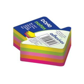 cubo flecha 250 notas 5 colores surtidos neon 70x70 dohe 75017