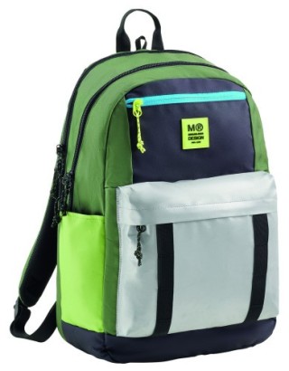 mochila triple amsterdam reciclada rider green miquelrius mr19331