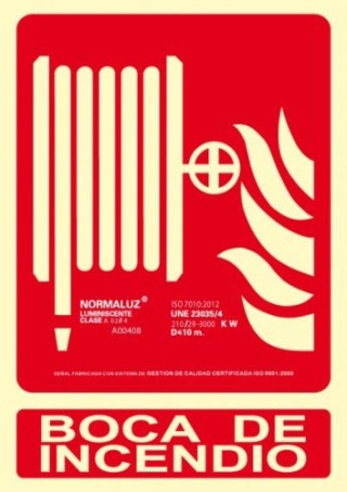 senal boca de incendio 210x300 pvc rojo archivo 2000 6171-03h rj