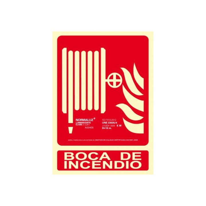 senal boca de incendio 210x300 pvc rojo archivo 2000 6171-03h rj