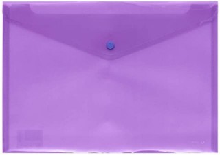 sobre polipropileno folio solapa c/broche plastico violeta carchivo 342k56