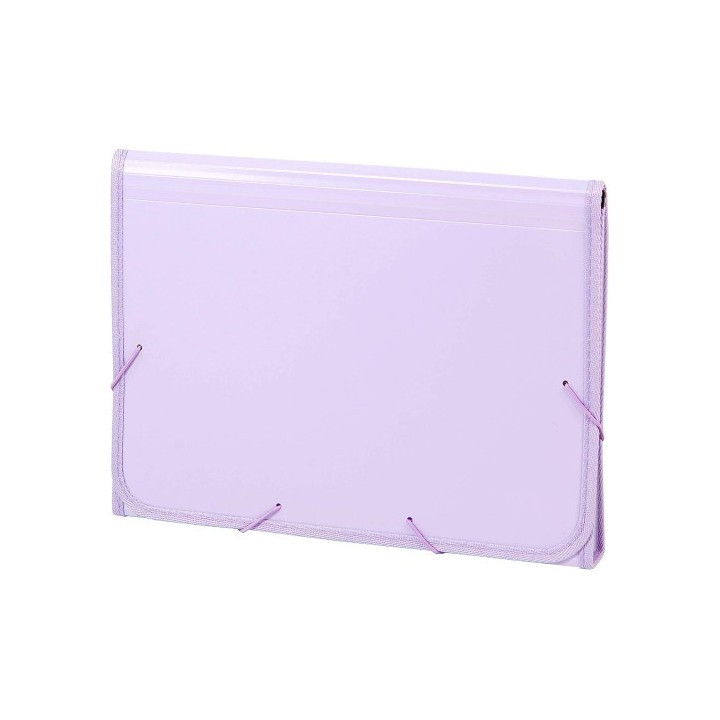 acordeon polipropileno soft folio 13 departamentos ribete goma malva carchivo 19260014