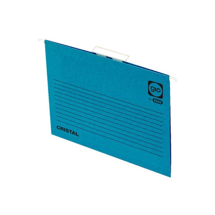 carpeta colgante cajon visor corto cristal folio lomo v color azul gio 400021954