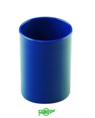 cubilete de plastico 78 mm. diametro x 100 mm. alto opaco azul faibo 205-07
