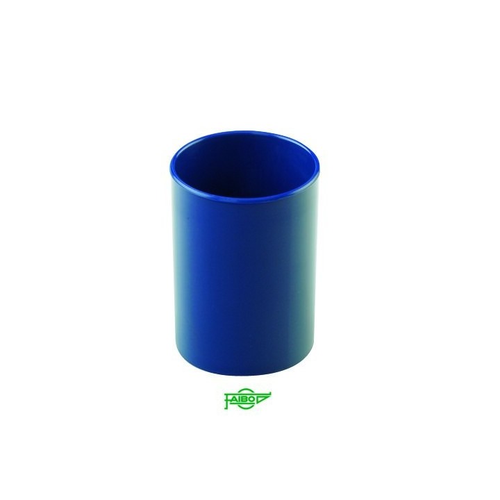 cubilete de plastico 78 mm. diametro x 100 mm. alto opaco azul faibo 205-07
