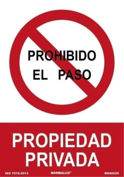 Senal Prohibido El Paso...