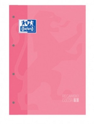 bloc encolado color 1 tapa blanda a4+ 80 hojas 5x5 color rosa chicle  oxford 400123681