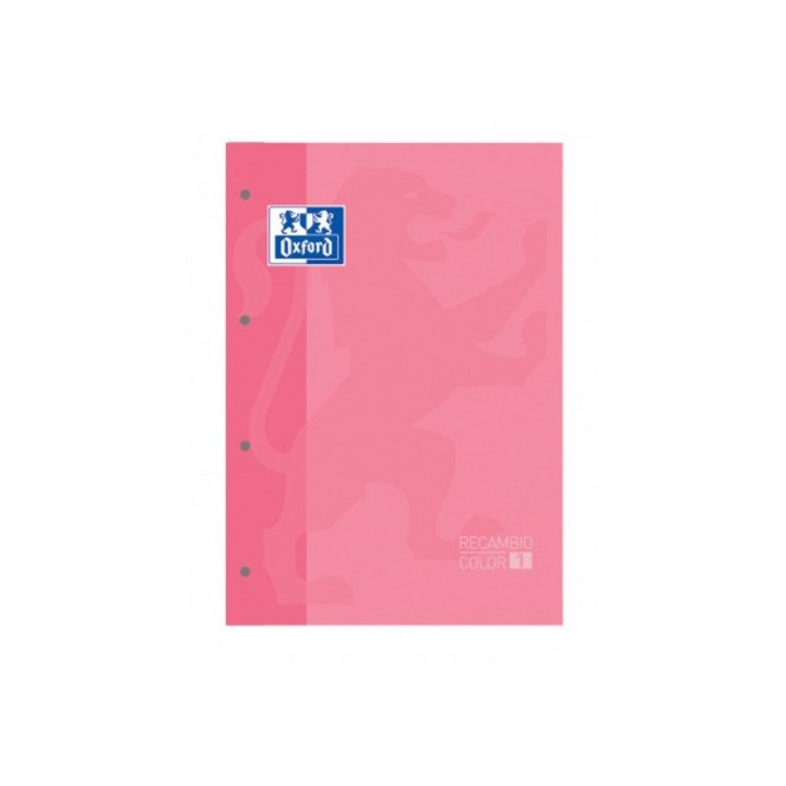 bloc encolado color 1 tapa blanda a4+ 80 hojas 5x5 color rosa chicle  oxford 400123681