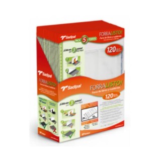 blister 5 fundas de forro con 2 solapas ajustables 30 cm sadipal 02217