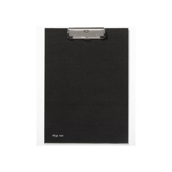 portabloc con pinza metalica en color negro pardo 82001