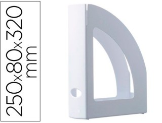 revistero ecogreen blanco 100% reciclado y reciclable a4 y folio 250x80x320 mm blanco archivo 2000 2