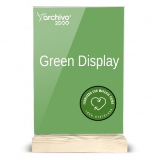 expositor sobremesa sostenible greendisplay 4x15x24cm a5 archivo2000 15905m1 cs tp