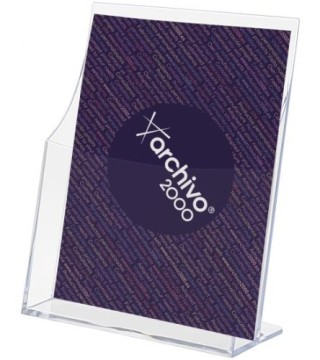 portafolletos sobremesa premium 1/3 a4 vertical 85x115x145mm archivo 2000 6141cstp