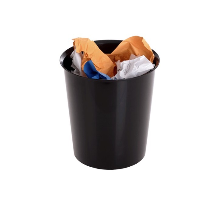 papelera 18 litros reciclable 290 x 310mm negra archivo 2000 2001 ne