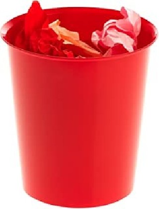papelera 18 litros polipropileno 100% reciclado y reciclable 290 x 310 mm rojo archivo 2000 2001 rj