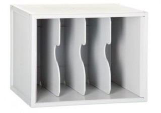 modulo archisystem con 3 separadores verticales 356x474x362 mm gris archivo 2000 8103ev gs