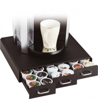 organizador la hora del cafe 3 cajones para capsulas 325x340x65 mm negro archivo 2000 cd902 ne