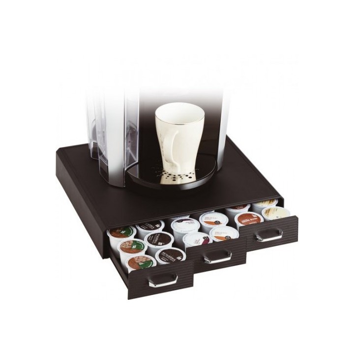 organizador la hora del cafe 3 cajones para capsulas 325x340x65 mm negro archivo 2000 cd902 ne