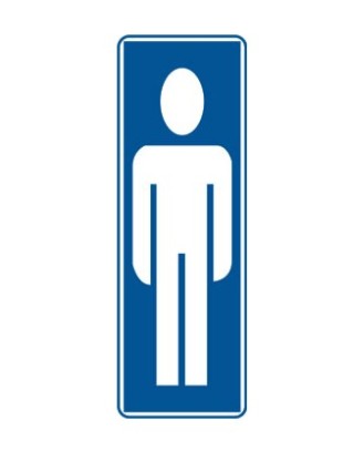 senal caballeros 175x65 pvc gris archivo 2000 6177-01 gs