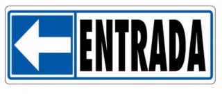 senal entrada (izquierda) 175x65 pvc gris archivo 2000 6177-08 gs