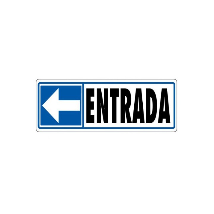 senal entrada (izquierda) 175x65 pvc gris archivo 2000 6177-08 gs