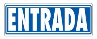 senal entrada (sin indicador) 175x65 pvc gris archivo 2000 6177-10 gs