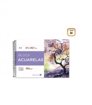 cuaderno dibujo a3 acuarelas 24 hjs. 190gms. hswc wonder art by pryse 6230032