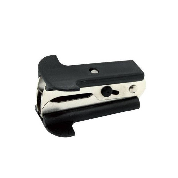 extraegrapas pinza con cierre seguridad colores surtidos (negro/azul) bismark 310825