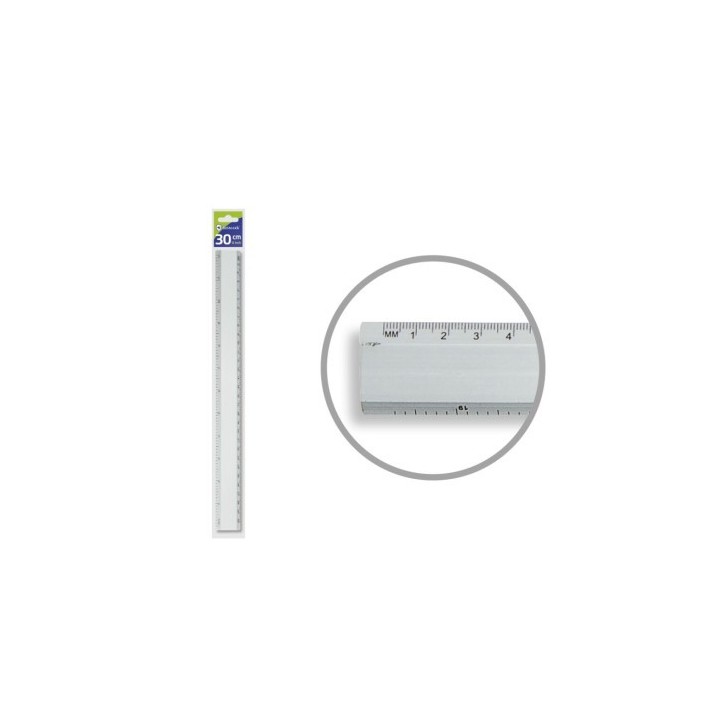 regla aluminio 30 cm bismark 314301