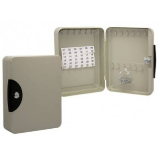 caja guardallaves metalica 24 llaves en color gris bismark 319903