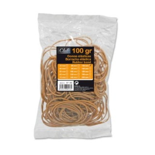 bolsa 100 gr. gomas elasticas no 15 de 15 cm. largo office club 320513