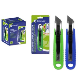 cuter profesional con hoja retractil automatica bismark 326994 (cutter)