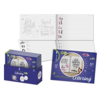 bismark cuaderno lettering a4 -32 hojas con espiral