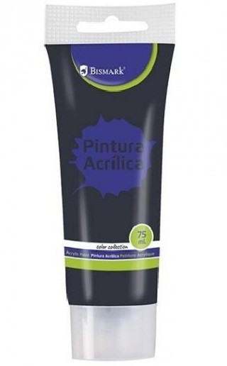 bote pintura acrilica 75 ml negro bismark 328519