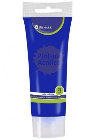 bote pintura acrilica 75 ml azul oscuro bismark 328520