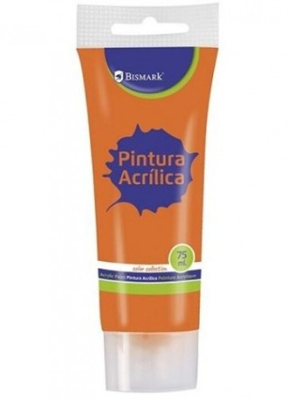 bote pintura acrilica 75 ml naranja bismark 328522