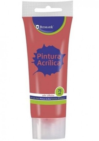 bote pintura acrilica 75 ml rojo bismark 328525