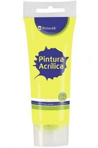bote pintura acrilica 75 ml amarillo bismark 328527