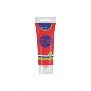bismark 328676 pintura acrilica 75 ml rojo tubo