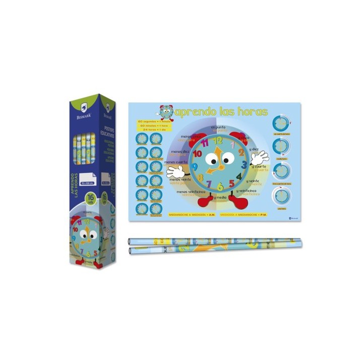 bismark poster aprendo las horas 70 x 100 Ñm