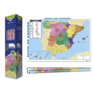 bismark poster mapa de espana 70 x 100 Ñm