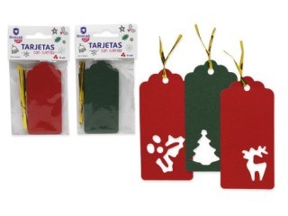 tarjetas troqueladas navidad 10 pcs bismark 330000